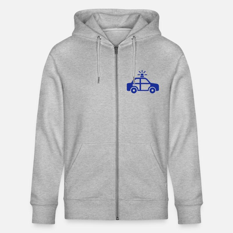 Polizei - Stanley/Stella Unisex Bio-Kapuzenjacke CULTIVATOR  - Grau meliert