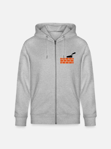 Maçon - Veste à capuche bio CULTIVATOR Stanley/Stella Unisexe - gris chiné