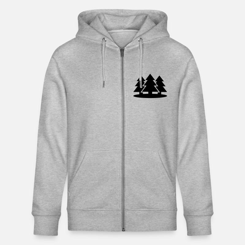Baum - Stanley/Stella Unisex Bio-Kapuzenjacke CULTIVATOR - Grau meliert