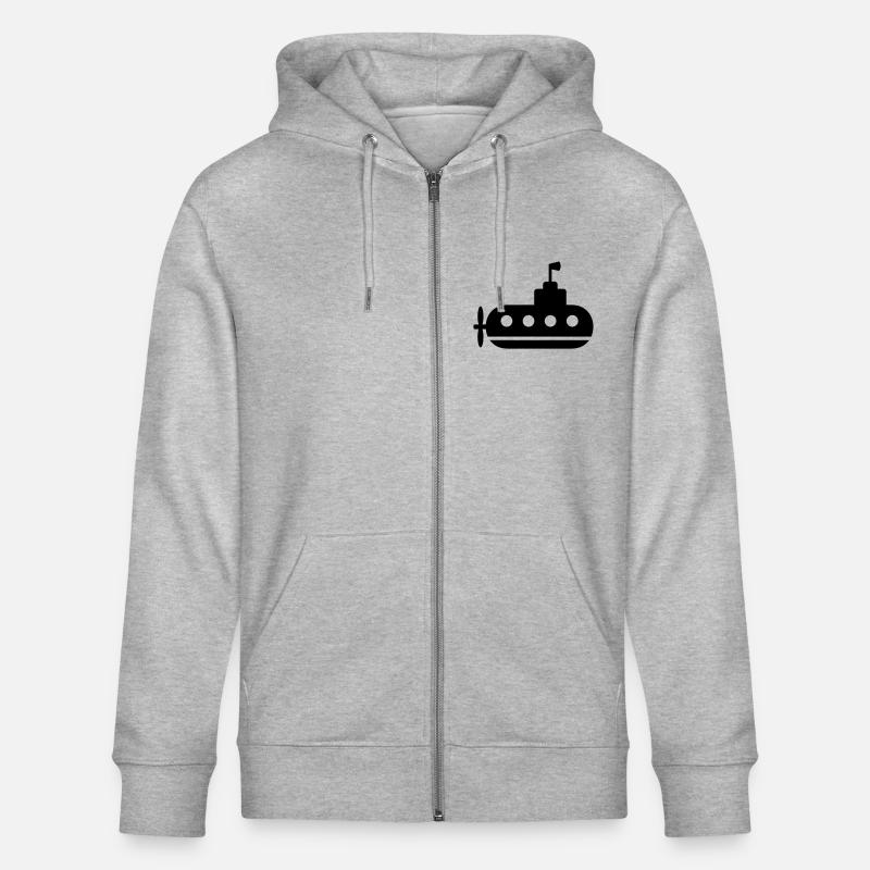 U-Boot - Stanley/Stella Unisex Bio-Kapuzenjacke CULTIVATOR  - Grau meliert