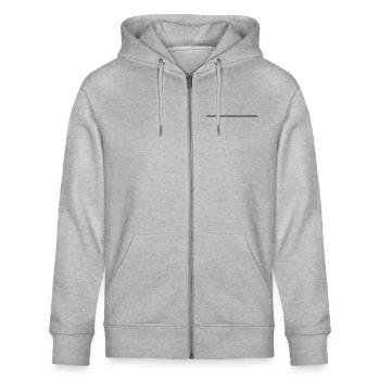 Linie - Stanley/Stella Unisex Bio-Kapuzenjacke CULTIVATOR  - Grau meliert - Vorne - Jaron (178cm) & Liana (172cm)