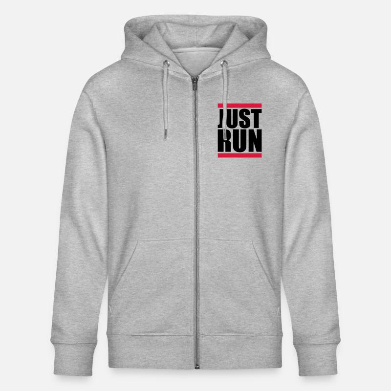 Logo de la barre d’exécution - Veste à capuche bio CULTIVATOR Stanley/Stella Unisexe - gris chiné