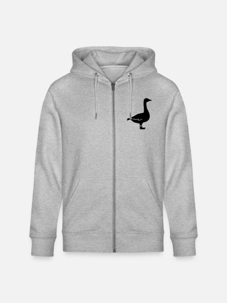 Gans - Stanley/Stella Unisex Bio-Kapuzenjacke CULTIVATOR  - Grau meliert