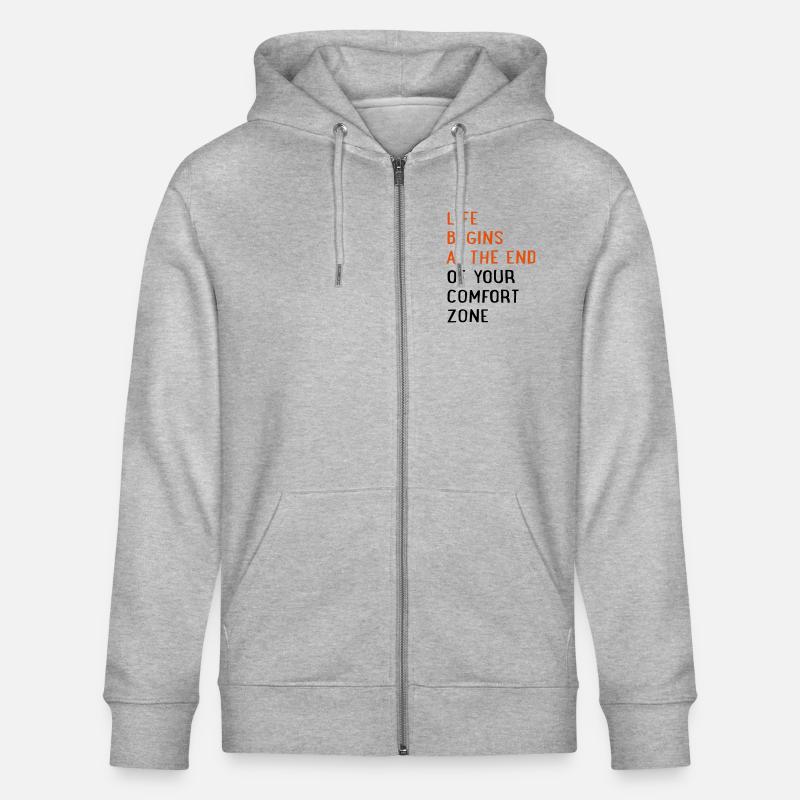 Motivation - Stanley/Stella Unisex Bio-Kapuzenjacke CULTIVATOR  - Grau meliert