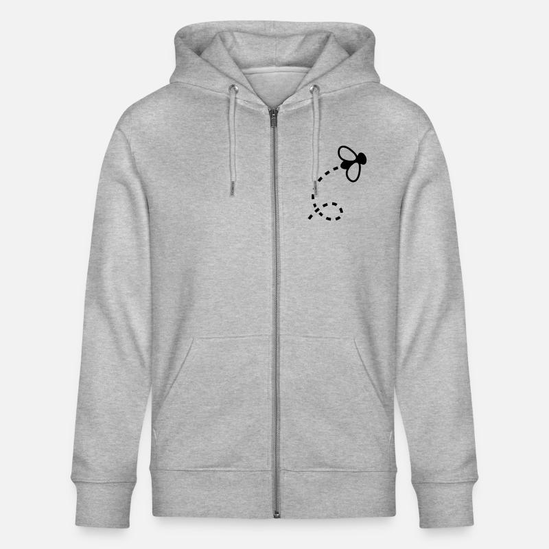 fliege__f1 - Veste à capuche bio CULTIVATOR Stanley/Stella Unisexe - gris chiné