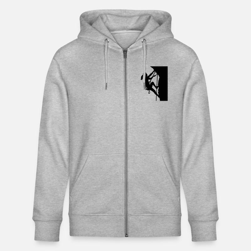 Klettern - Stanley/Stella Unisex Bio-Kapuzenjacke CULTIVATOR  - Grau meliert