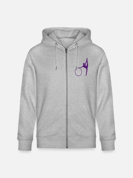 Rhythmic gymnastics - Stanley/Stella CULTIVATOR Unisex Organic Hooded Jacket - heather grey