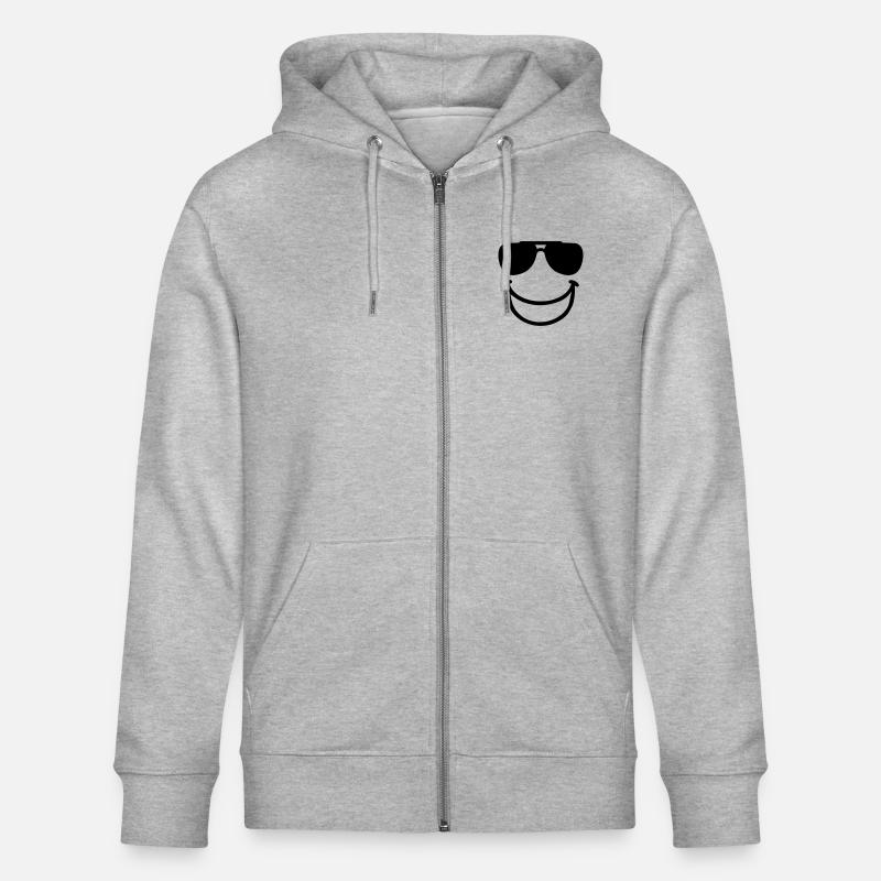 Smiley - Veste à capuche bio CULTIVATOR Stanley/Stella Unisexe - gris chiné