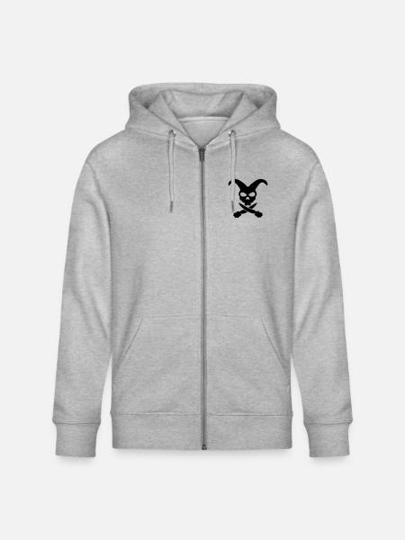rabbit skull - Stanley/Stella Unisex Bio-Kapuzenjacke CULTIVATOR - Grau meliert