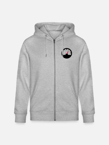 Speedometer - Stanley/Stella CULTIVATOR Unisex Organic Hooded Jacket - heather grey