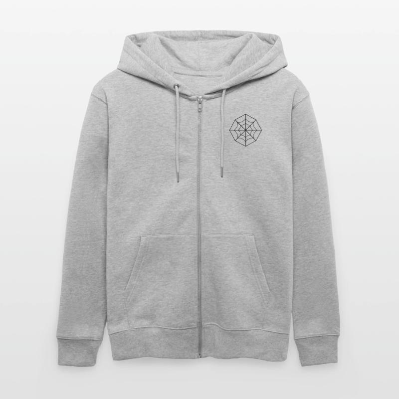 irregular spider web Stanley/Stella CULTIVATOR  Unisex Organic Hooded Jacket