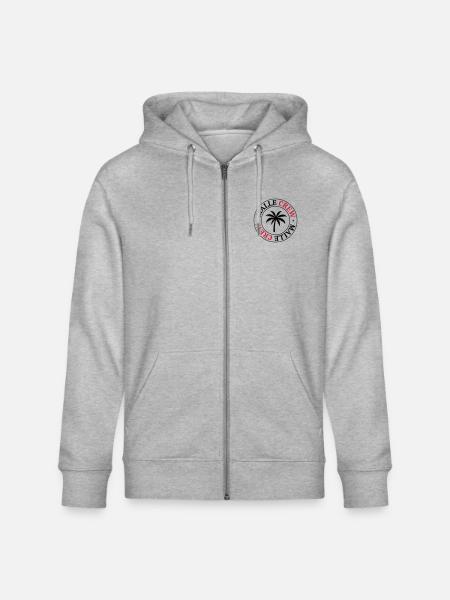 Malle Crew Palme - Stanley/Stella Unisex Bio-Kapuzenjacke CULTIVATOR  - Grau meliert