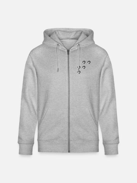 pferd - Stanley/Stella Unisex Bio-Kapuzenjacke CULTIVATOR - Grau meliert