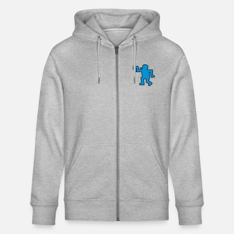 graffiti man - Veste à capuche bio CULTIVATOR Stanley/Stella Unisexe - gris chiné