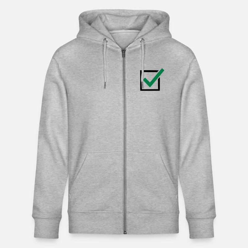 politik - Stanley/Stella Unisex Bio-Kapuzenjacke CULTIVATOR - Grau meliert