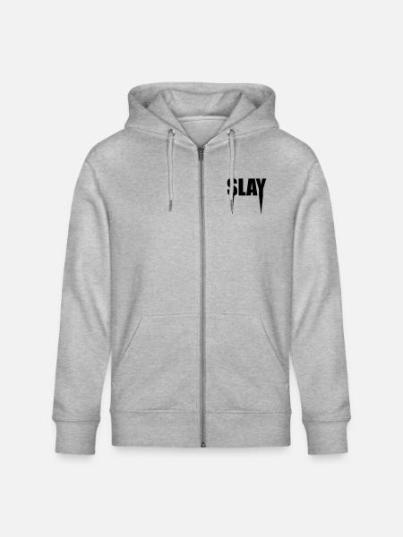 Slay - Stanley/Stella CULTIVATOR Unisex Organic Hooded Jacket - heather grey