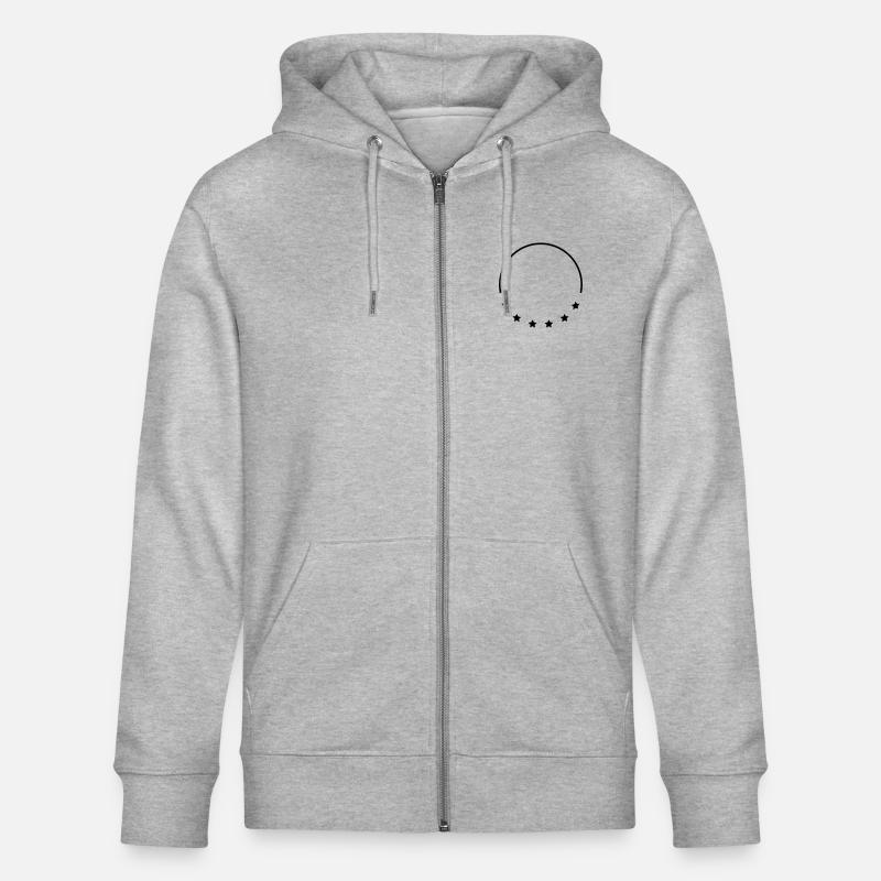 Stars Frame Design - Stanley/Stella Unisex Bio-Kapuzenjacke CULTIVATOR  - Grau meliert