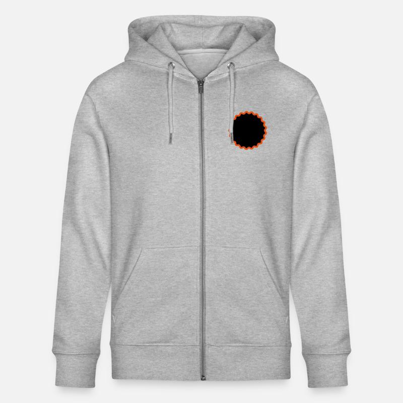 Flicken_21 - Stanley/Stella Unisex Bio-Kapuzenjacke CULTIVATOR  - Grau meliert