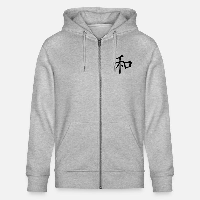 Peace - Veste à capuche bio CULTIVATOR Stanley/Stella Unisexe - gris chiné