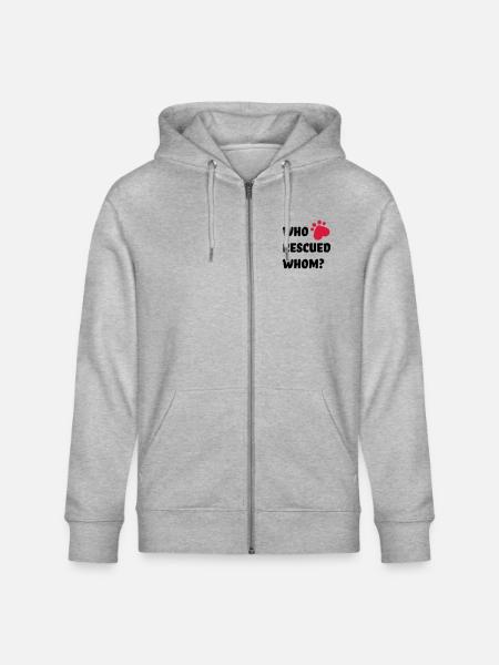 Animal Welfare Dog - Stanley/Stella CULTIVATOR Unisex Organic Hooded Jacket - heather grey