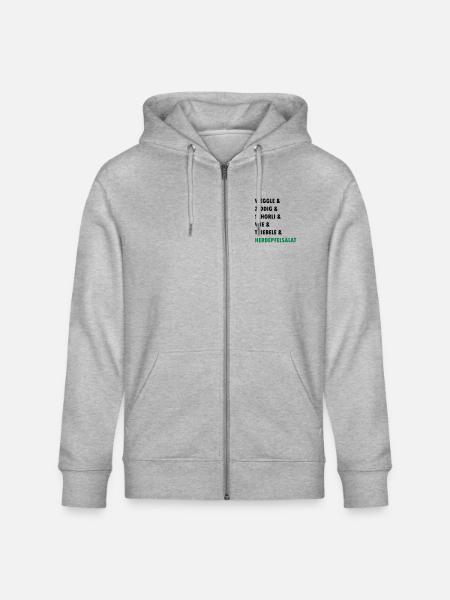 badisch - Stanley/Stella Unisex Bio-Kapuzenjacke CULTIVATOR - Grau meliert