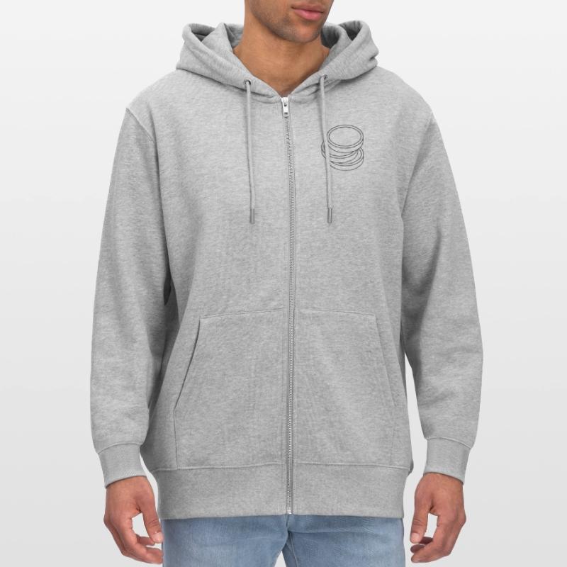 three coins in a stack Stanley/Stella CULTIVATOR  Unisex Organic Hooded Jacket