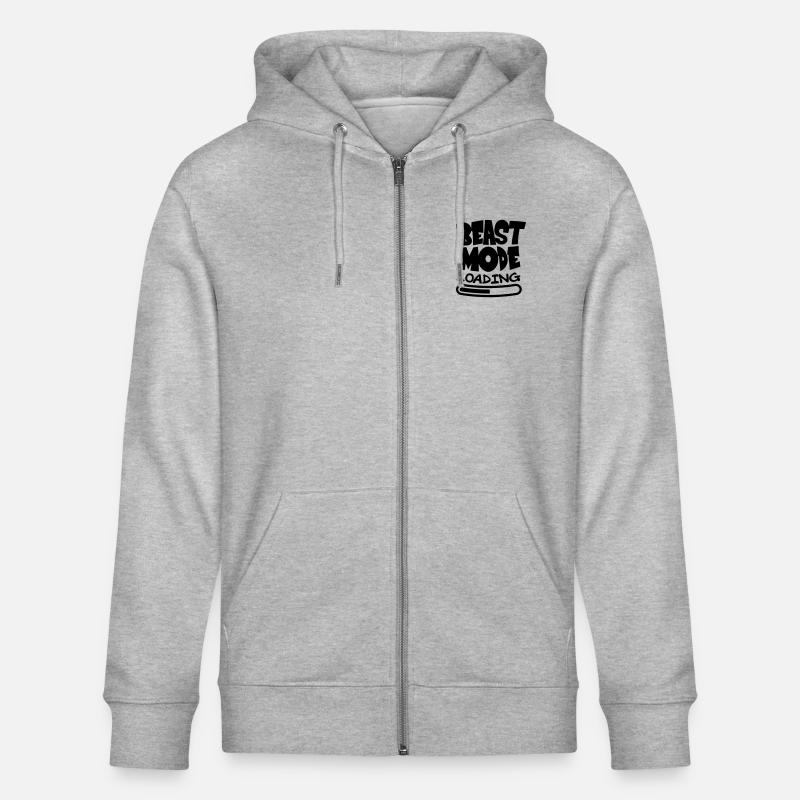 Beast ModeLoading Design - Stanley/Stella CULTIVATOR  Unisex Organic Hooded Jacket - heather grey