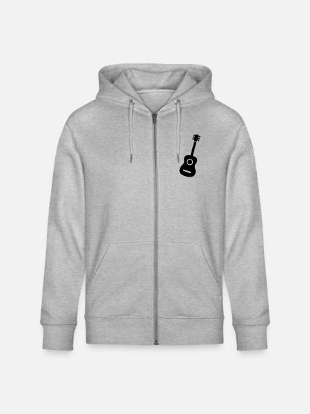 Westerngitarre - Stanley/Stella Unisex Bio-Kapuzenjacke CULTIVATOR - Grau meliert