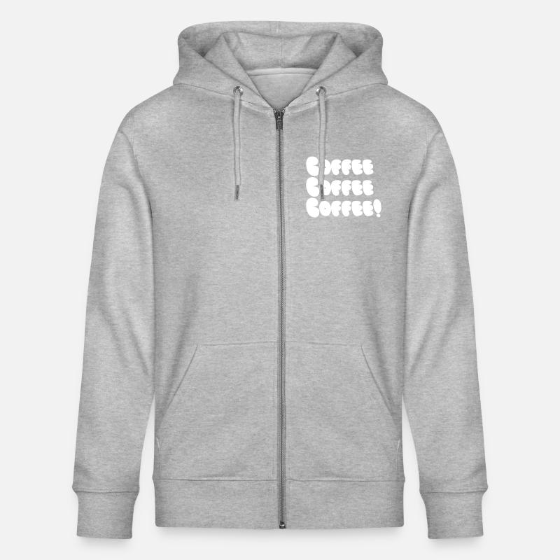 Coffee, Coffee, Coffee Bubble - Stanley/Stella Unisex Bio-Kapuzenjacke CULTIVATOR  - Grau meliert