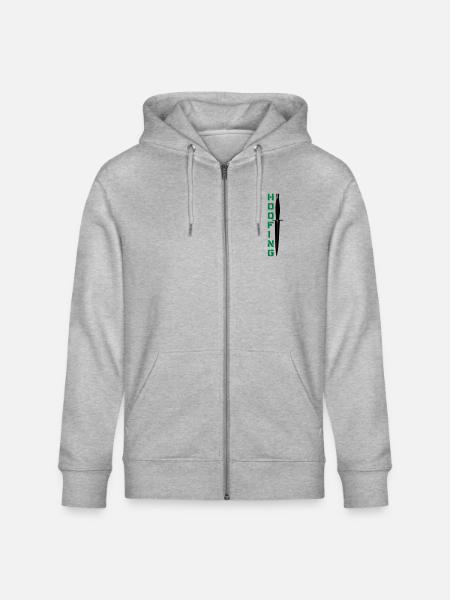 Hoofing Dagger - Stanley/Stella CULTIVATOR  Unisex Organic Hooded Jacket - heather grey