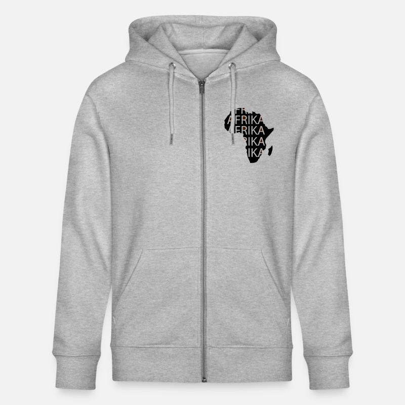 Afrique - Veste à capuche bio CULTIVATOR Stanley/Stella Unisexe - gris chiné