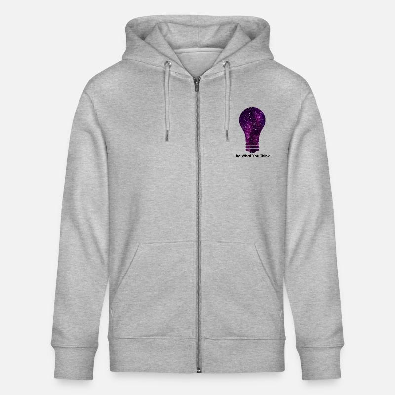 Fais ce que tu penses - Veste à capuche bio CULTIVATOR Stanley/Stella Unisexe - gris chiné