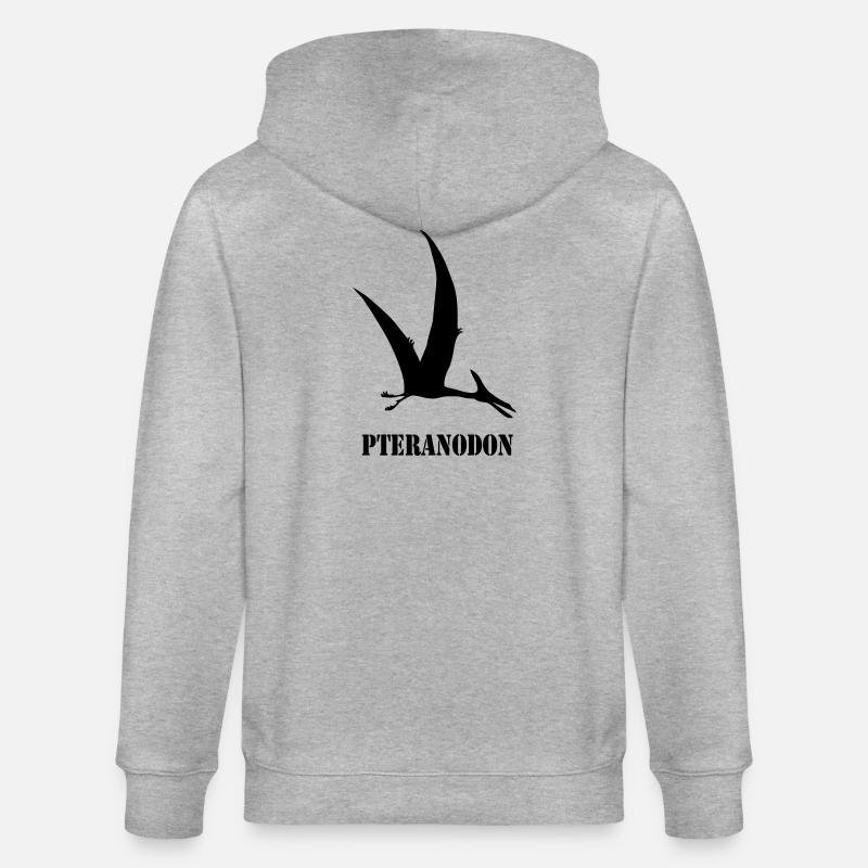 pteranodon - Veste à capuche bio CULTIVATOR Stanley/Stella Unisexe - gris chiné