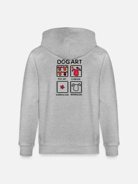 Hund - Stanley/Stella Unisex Bio-Kapuzenjacke CULTIVATOR  - Grau meliert