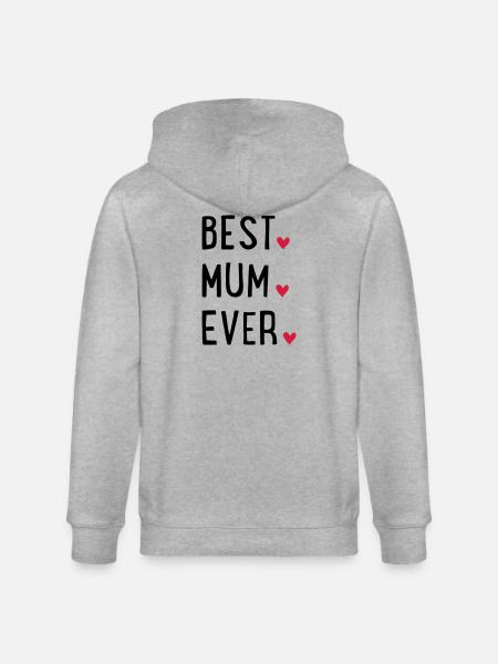Beste Mama - Stanley/Stella Unisex Bio-Kapuzenjacke CULTIVATOR  - Grau meliert