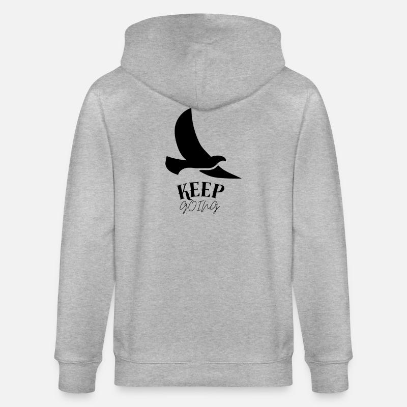 Keep_going - Veste à capuche bio CULTIVATOR Stanley/Stella Unisexe - gris chiné
