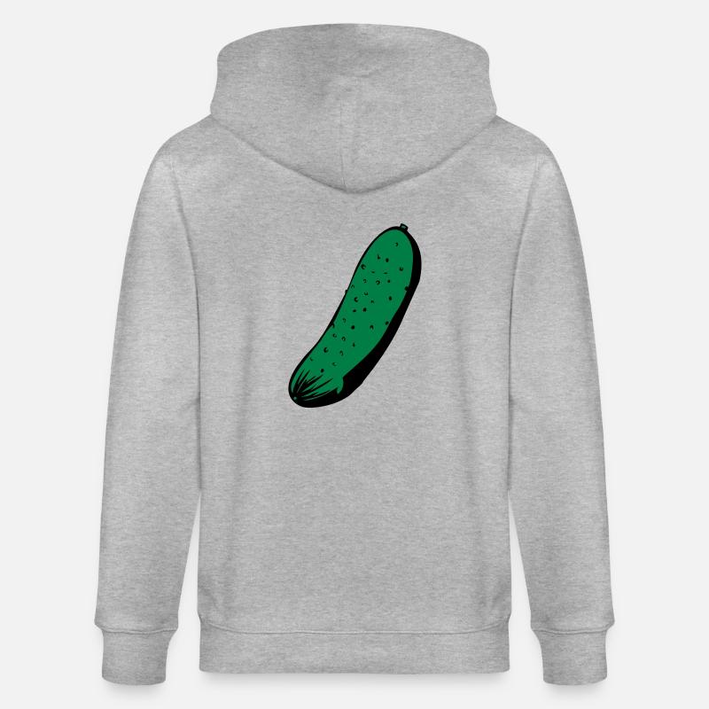 Gurke - Stanley/Stella Unisex Bio-Kapuzenjacke CULTIVATOR - Grau meliert