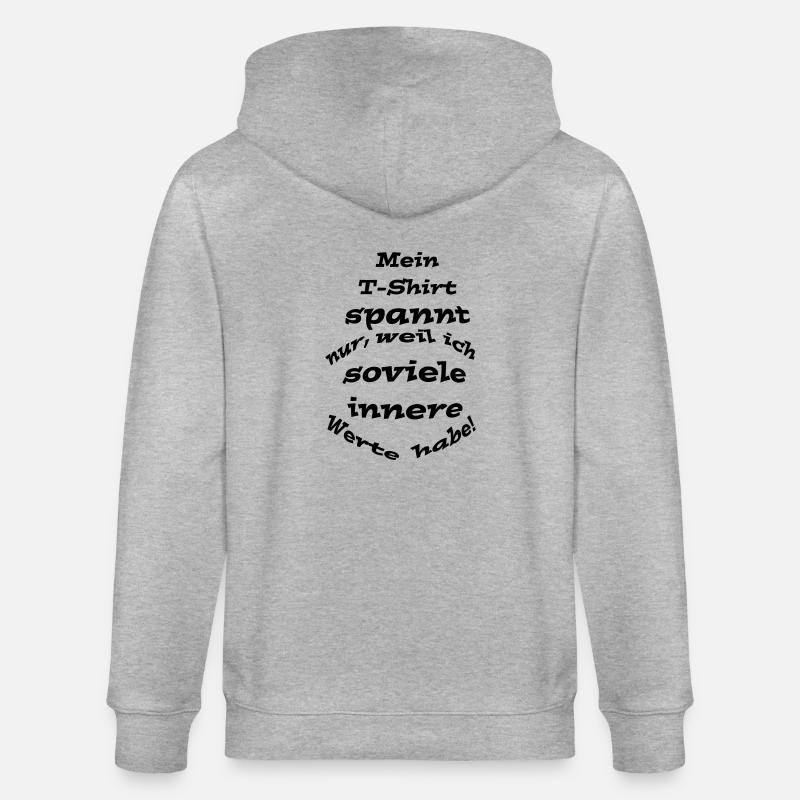 Innere Werte - Stanley/Stella Unisex Bio-Kapuzenjacke CULTIVATOR  - Grau meliert