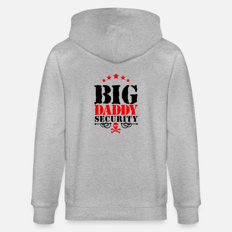 Big Daddy Security - Stanley/Stella Unisex Bio-Kapuzenjacke CULTIVATOR  - Grau meliert