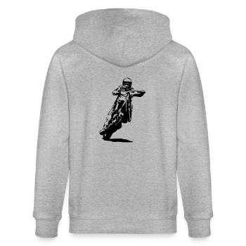 Speedway - Stanley/Stella CULTIVATOR  Unisex Organic Hooded Jacket - heather grey - Back - Luana (180cm)
