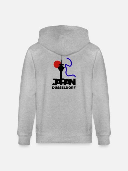 Japan goes Dusseldorf - Stanley/Stella CULTIVATOR Unisex Organic Hooded Jacket - heather grey