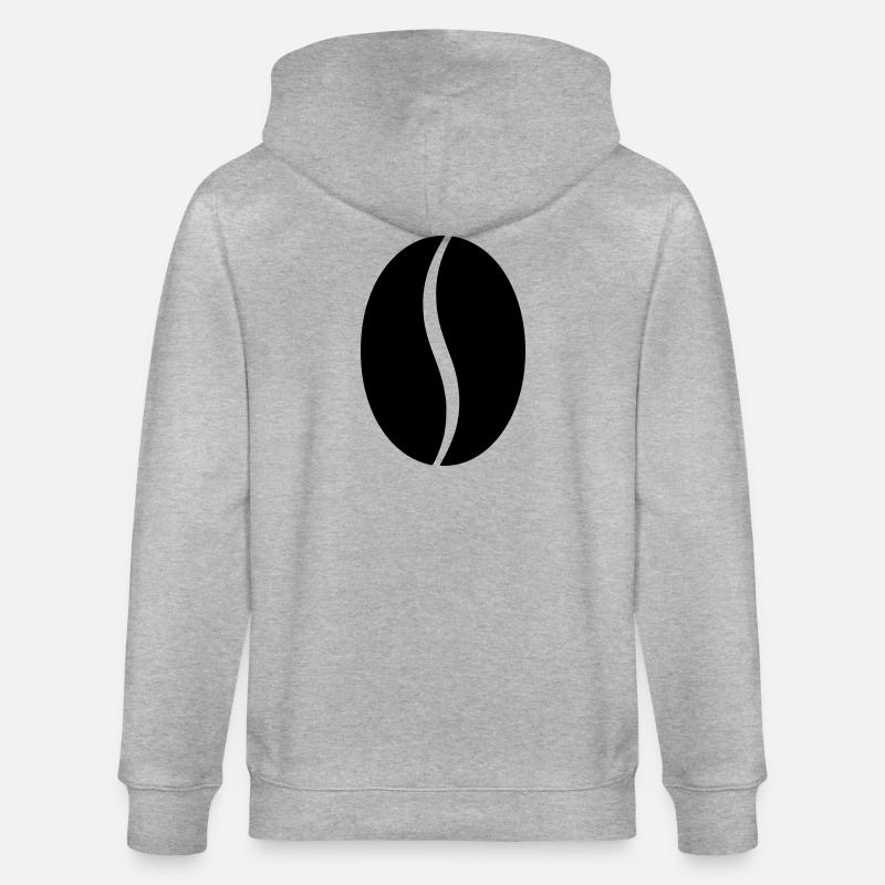 Silhouette du grain de café - Veste à capuche bio CULTIVATOR Stanley/Stella Unisexe - gris chiné
