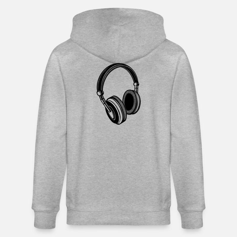 Casque - Veste à capuche bio CULTIVATOR Stanley/Stella Unisexe - gris chiné