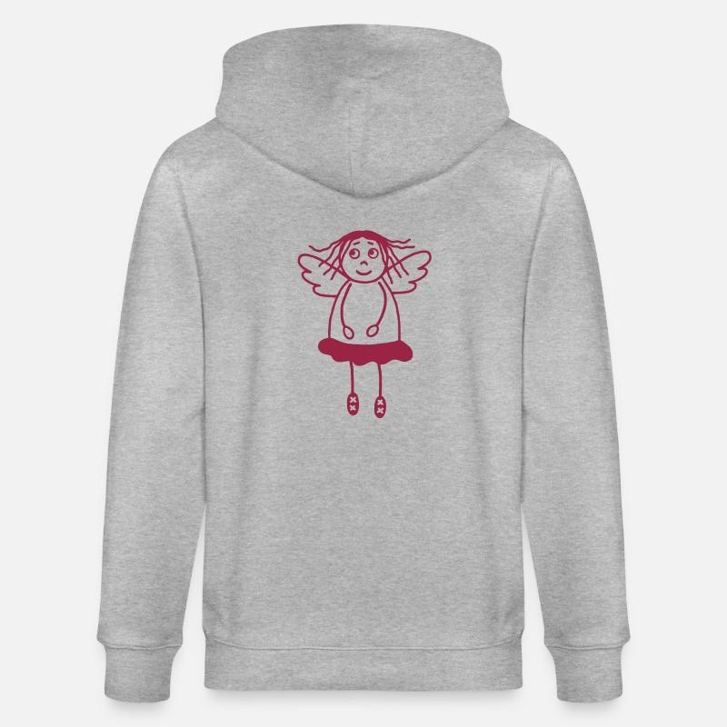 Ange gardien filles - Veste à capuche bio CULTIVATOR Stanley/Stella Unisexe - gris chiné