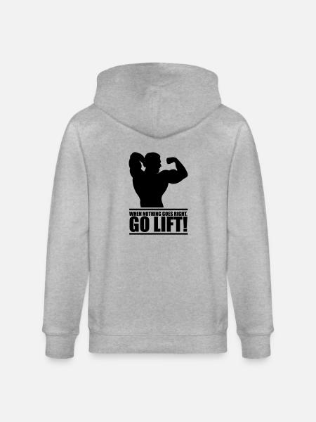 go_lift - Stanley/Stella CULTIVATOR Unisex Organic Hooded Jacket - heather grey