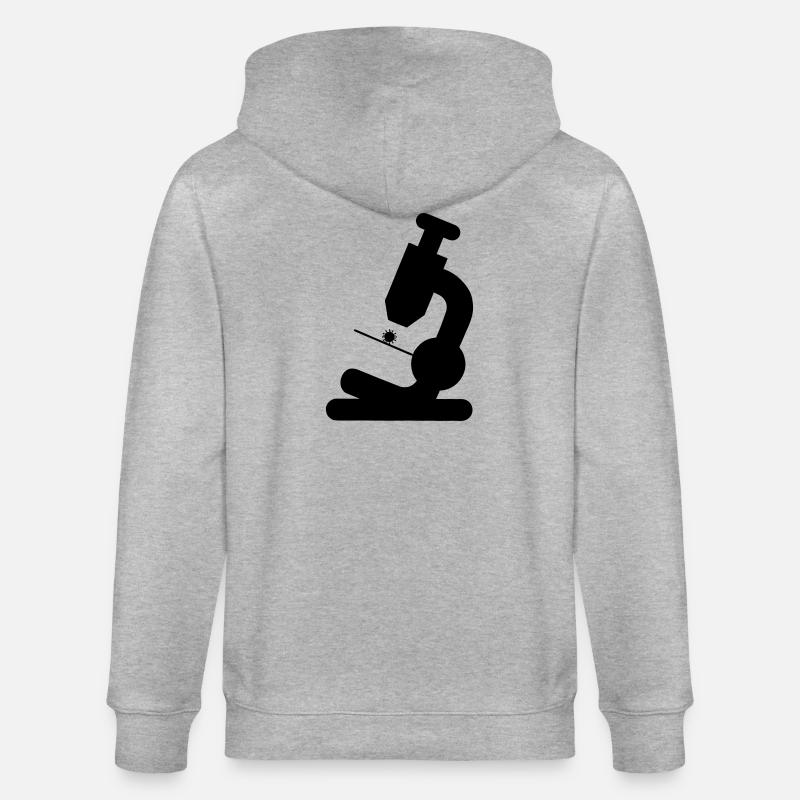 Microscope - Veste à capuche bio CULTIVATOR Stanley/Stella Unisexe - gris chiné