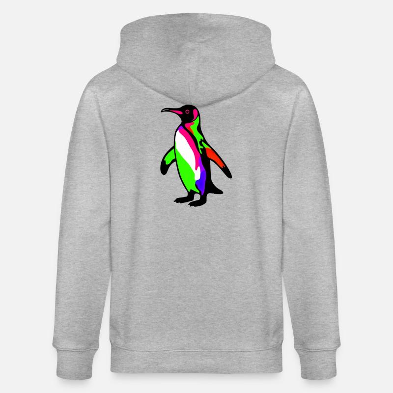 Pingouin - Veste à capuche bio CULTIVATOR Stanley/Stella Unisexe - gris chiné