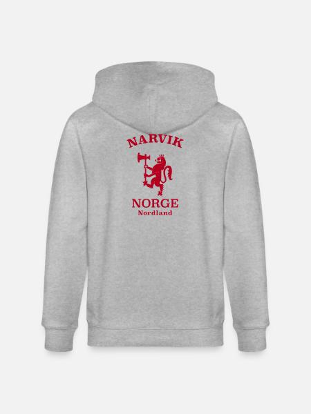 Narvik, Norway, Norway - Stanley/Stella CULTIVATOR Unisex Organic Hooded Jacket - heather grey