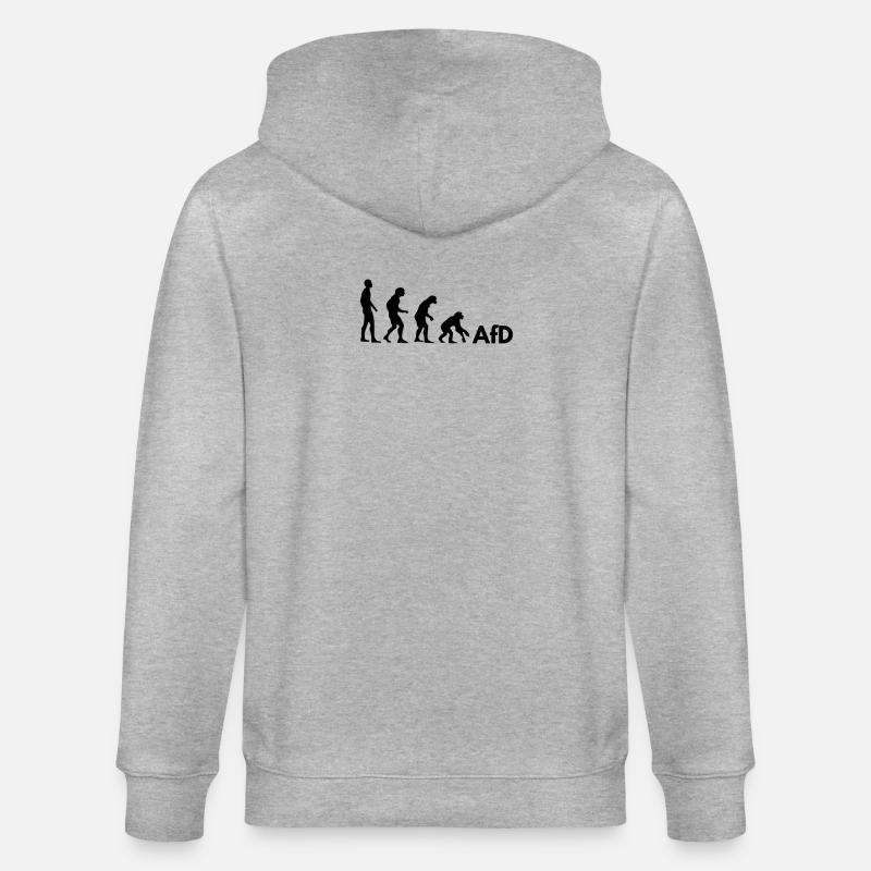 AfD Evolution - Stanley/Stella Unisex Bio-Kapuzenjacke CULTIVATOR  - Grau meliert