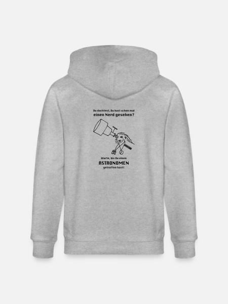 Astronome - Veste à capuche bio CULTIVATOR Stanley/Stella Unisexe - gris chiné